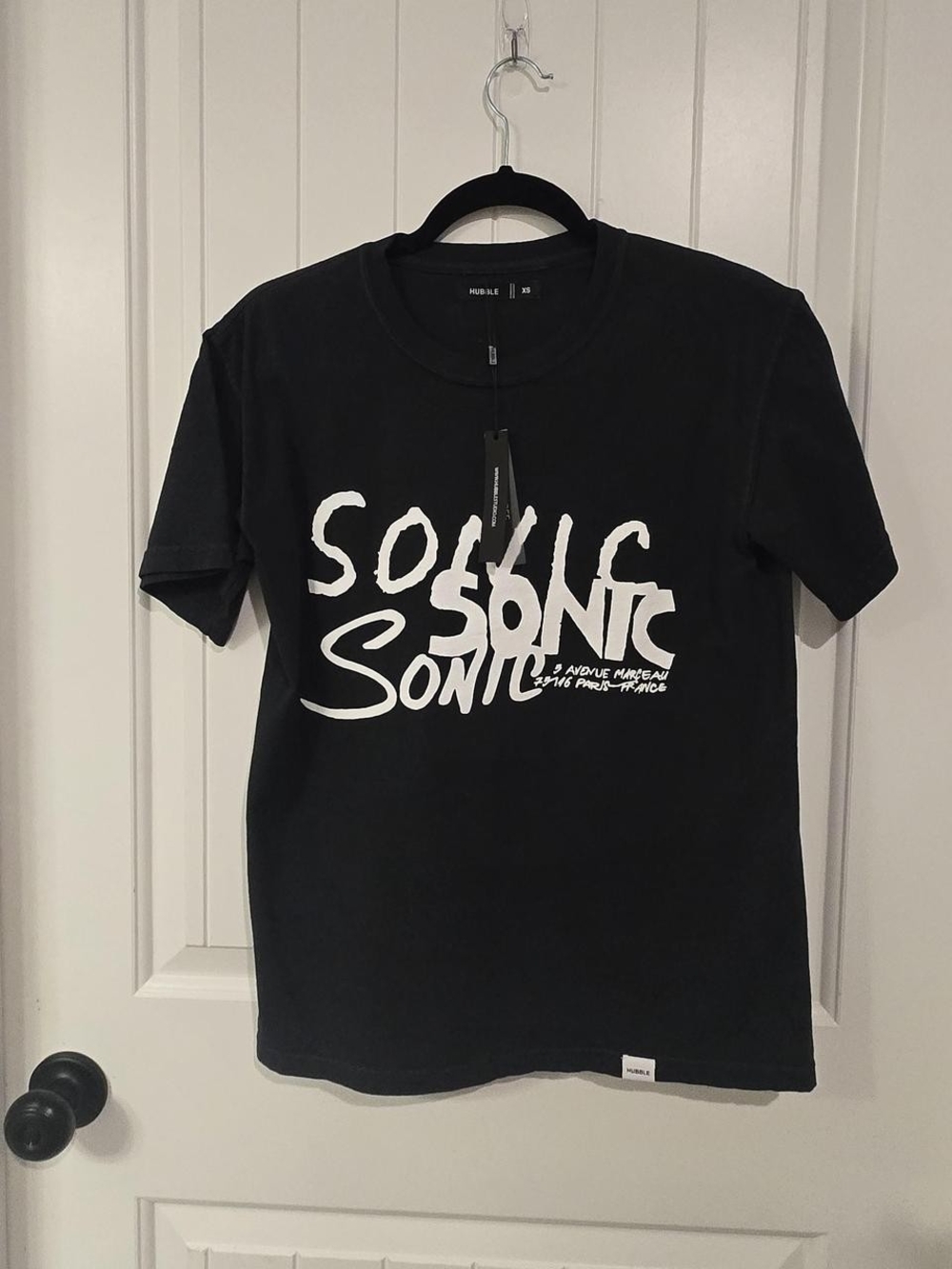 Black Sonic Graphic Short Sleeve Tee